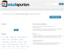 Tablet Screenshot of estudiapuntes.com